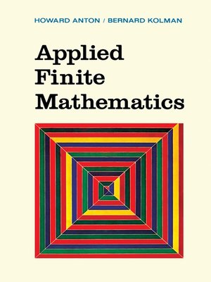 cover image of Applied Finite Mathematics